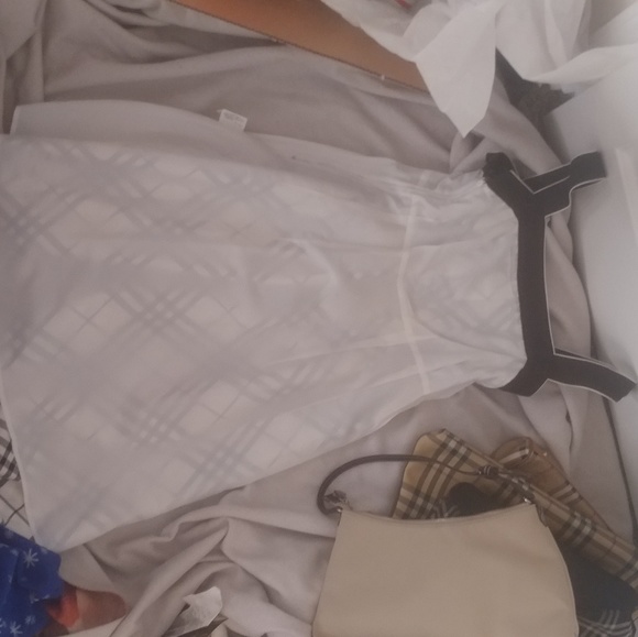 Burberry nova check black white tank sleeve dress - Picture 6 of 8